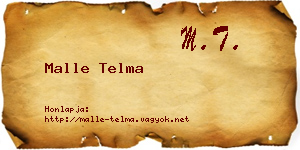 Malle Telma névjegykártya